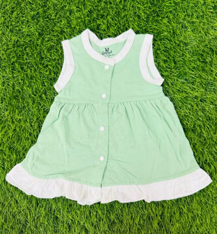 Soft Cotton Sleeveless Frock