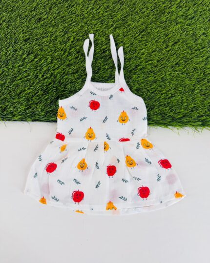 Muslin Top Knot Frock 3-6 month